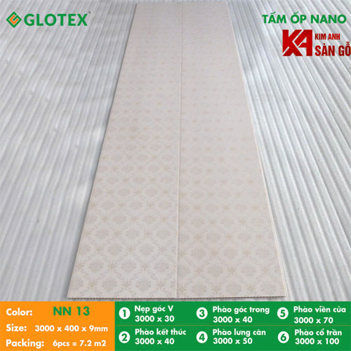 Tấm Ốp Tường Nano Glotex NN13